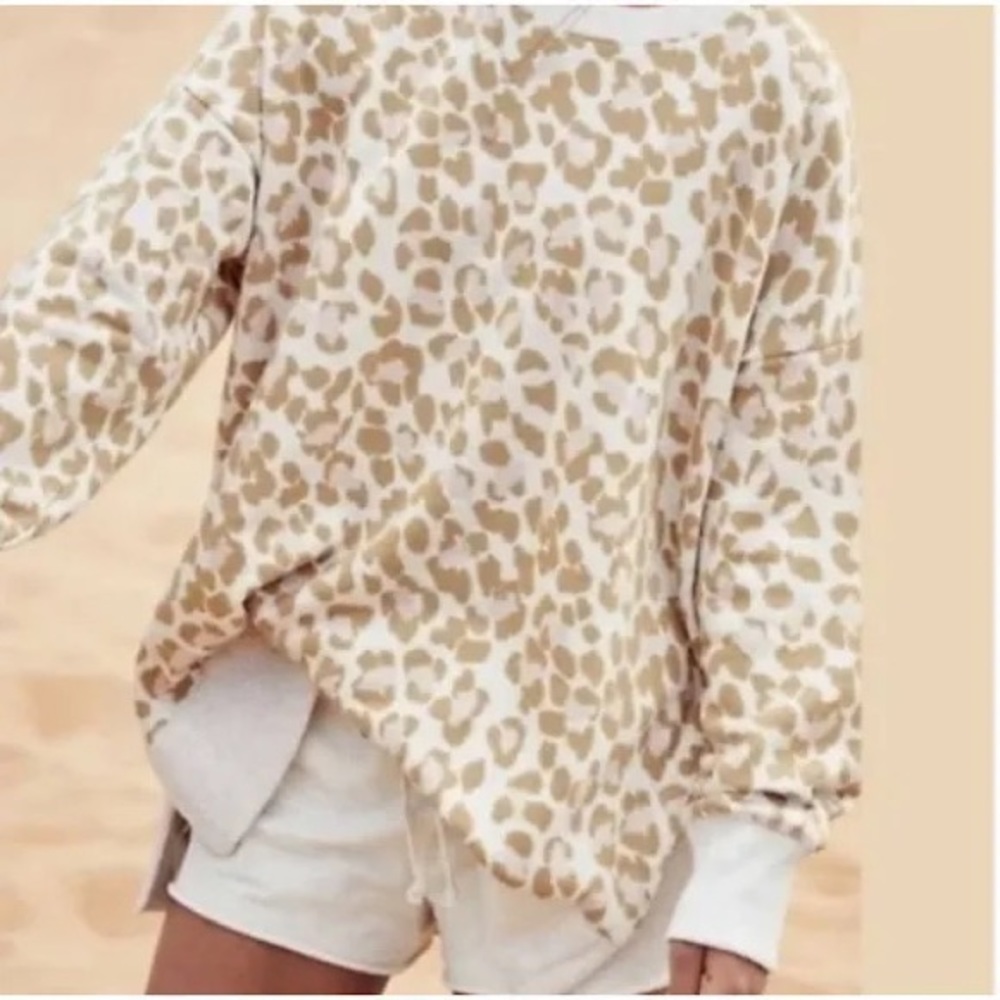 Aerie Leopard Print Sweatshirt | M